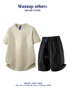Classic Style Mens Short Sleeve Knit Polo Shirt
