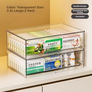 Transparent Drawer Type Storage Box Acrylic