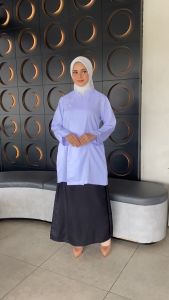 NRS Series - Baju PDH Putih Tunik Wanita Seragam Dinas Pemda