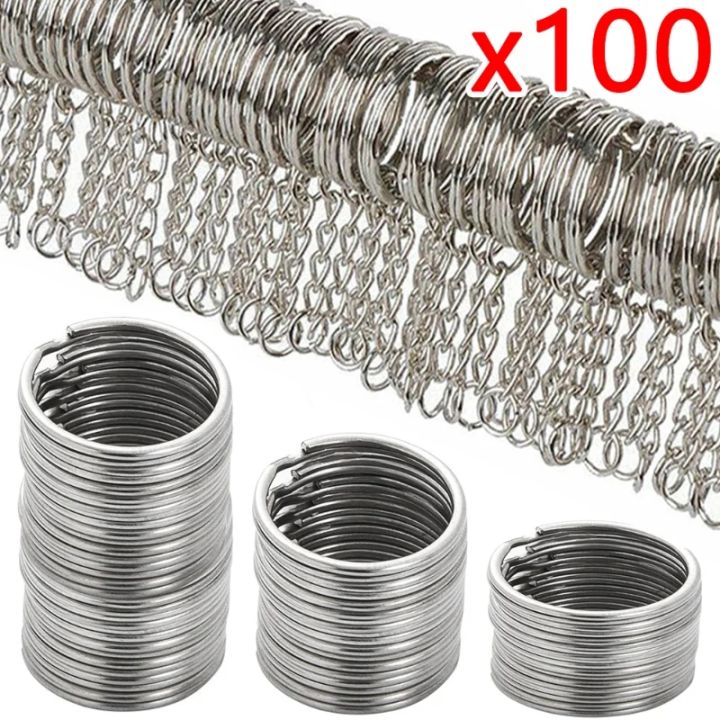 【wholesale】500Pcs Metal Key Ring Key Chain Round Split Keyfob Keyrings ...
