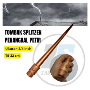 Penangkal Anti Petir Untuk Rumah Tombak Splitzen 3/4 inch TB 30 cm