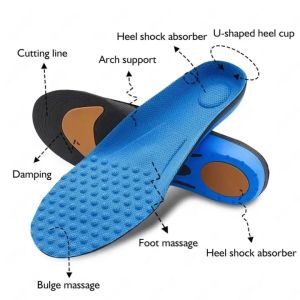 VTTO 1 Pair Premium Orthotic High Arch Support Insoles for Shoes Arch Support Flat Feet Shoe Pad For Running Foot pain