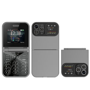 SERVO F15 MINI Flip Mobile Phone Dual SIM Standby Magic Voice Speed Dial Blacklist MP4 Player FM Radio 2G Button Fold Cellphones