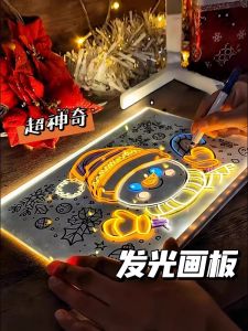 Boards Tranh Sáng Đèn Acrylic Tô Màu Tay Cầm Đèn LED Đồ Chơi Trẻ Em Đồ Chơi Sáng Tạo Tô Màu Tranh Sáng Đèn