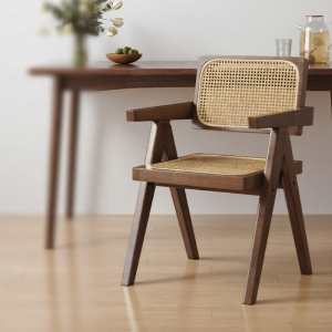 MU FENG ZHI NAN | Vintage Rattan Dining Chair