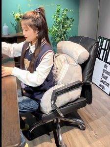 MORETHAN1 Reading Pillow for Bed Adult Size Back Rest Pillow with Arms Pockets and Washable Cover Use as a Back Pillow