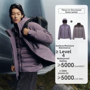 BOSIDENG | 3-in-1 Waterproof Breathable Outdoor Jacket 90% Goose Down