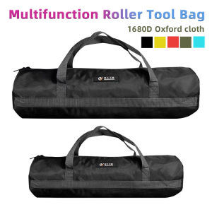 Multifunction Roller Tool Bag 1680D Oxford Cloth Multipurpose Tool Organizer Bag Electrician Hand Tools Storage Bag Toolkit