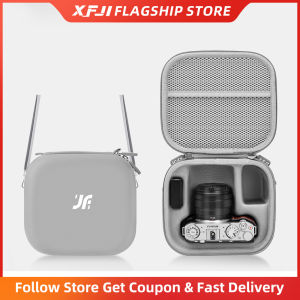 XFJI Travel Carrying Case for FUJIFILM X-M5/X-T50/X-T30 Organizer Storage Bag PU Shoulder Bag Portable Case Camera Accessories