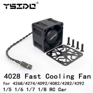 RC Motor Fan 4028 25000RPM Fast Cooling Fan with Cover for ARRMA Traxxas 1/5 1/6 1/7 1/8 RC Car 4292 4282 4274 4985 56112  Motor