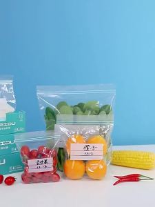 Thickened Dual-Groove Clear Zipper Food Storage Bags