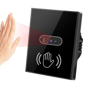 EU Infrare Wall Smart Light Switch IR Sensor No Need Touch 220V 110V Glass Screen Panel Electrical Power On Off Lamp