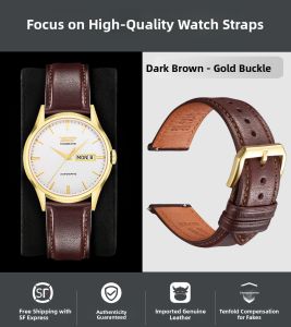 Maikes | Genuine Leather Watch Strap for Men
