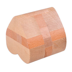 Puzzle Toy Brain Teaser Wooden Locking Blocks Educational Toys for Children Students Elderly round Ball Lock Han Chinese Puzzle