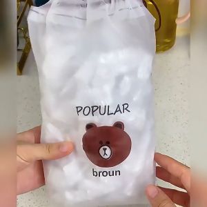 ถุงถนอมอาหาร พลาสติกห่ออาหาร หมวกคลุมผมใช้แล้วทิ้ง ถนอมอาหาร หมวกอาบน้ํา แรปห่ออาหาร ฟิล์มห่ออาหาร หมวกอาบน้ําผู้ใหญ่ ที่ห่ออาหาร 100 ชิ้น/ถุง