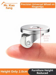 FANGXIANSHENG | Hole-free Mini Swivel Casters 0.5 Inch