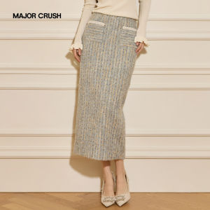 Elegant French Style Slim Knitted Suit Pearl White