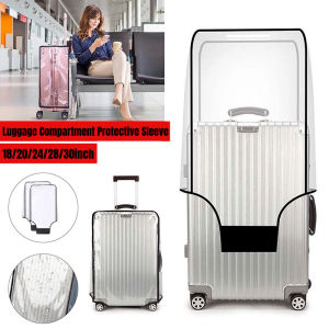 18-30inch Transparent Luggage Protector Cover Rolling Thicken Waterproof PVC Suitcase Covers