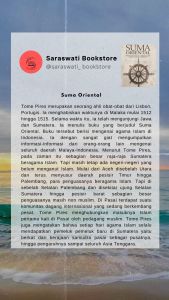 Suma Oriental Karya Tome Pires Perjalana Dari Laut Merah Kecina