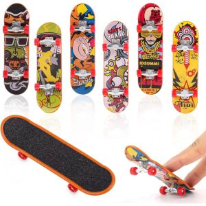 Mini Finger Skateboard for Kids and Adults Random Designs for Finger Coordination Training Stress Relief and Party Favors