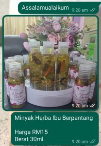Minyak Herba Ibu Berpantang
