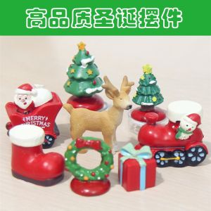 Christmas Decorations Santa Claus Deer Christmas Tree Micro Landscape Shooting Scene Setup DIY Accessories Display Pieces