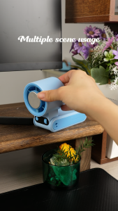 Jamay kipas angin mini portable Kipas mini pendingin angin kencang 199 kecepatan angin 10000mAh kipas tampilan daya 30H tampilan digital turbin yang dapat disesuaikan kipas engkol tangan F16