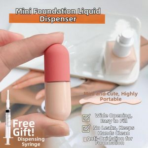 Portable Foundation Dispenser Bottle Anti-Oxidation Vacuum