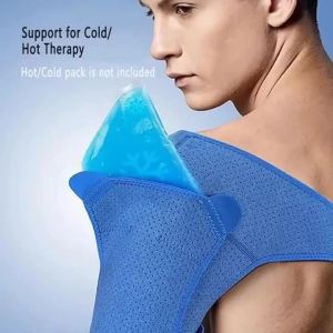 1PC Áo Bảo Vệ Vai Có Thể Điều Chỉnh Hỗ Trợ Khớp Vai Cho Nam & Nữ Hỗ Trợ Khớp Xoay Đai Hỗ Trợ Vai Phòng Thí Nghiệm Hỗ Trợ Lưng