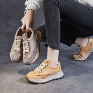 Ultra-Light Retro Casual Fashionable Womens Sport Shoes Agan Shoe Top Layer Cowhide Vintage Comfortable All-Match Loafers