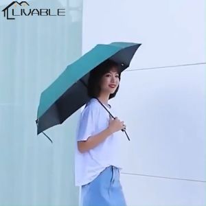 LIVABLE Umbrella Automatic Sunny Umbrella Anti-ultraviolet Folding Umbrella