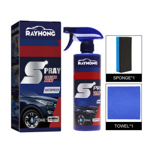 Rayhong Car Paint Repair Coating Spray Quick-acting Coating Spray Automobile Nano Ceramic Coating Agent Automobile Scratch Repair Hydrophobic Coating Care High Protection Easily Reparation Paint Scratches Water Spots Waterless Paint Care (120ml)