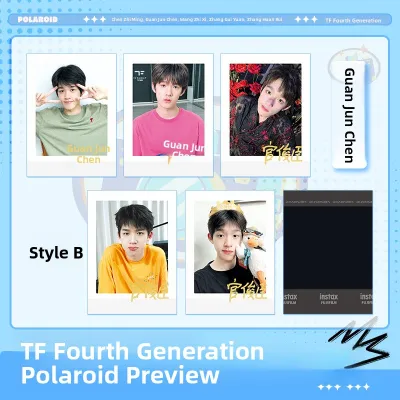 TF Quartet Generation Signature Instant Camera Collectible Mementos Chen Junming Chen Yihsiang Left QiHeng Zhang Guiyuan Zhang Hanrui