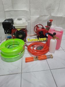 Paket Usaha Steam HONDA GP160 Komplit Selang 20Meter Snow Foam