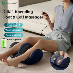 Jinkairui Leg Massager Calf Foot Massage with Kneading Heating Therapy Relieves Soreness and Swelling Relax Muscles