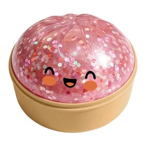 Bandai | 1PCS Cute Squishy Steamed Bun Dumpling Toy Slow Rising Glitter Stress Ball Stretchy Decompression Fidget Toys Desk Travel Gifts