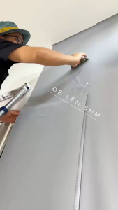 10M Giấy dán tường giả xi măng có sẵn keo chống nước khổ rộng 45cm