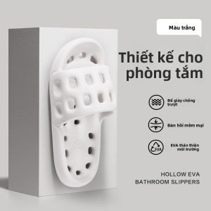 MONLEYTA | Dép đi trong nhà chống trượt cho nam Dép đi trong nhà tắm thoáng khí EVA Đế bằng EVA Chống mùi Hấp thụ ẩm nhanh