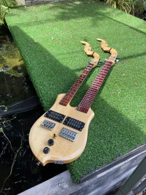 พิณ กีต้าร์ 2คอ double neck guitar