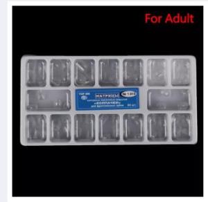 64Pcs Dental Transparent Resin Precrown Dental Crown Deciduous Teeth Adult Child