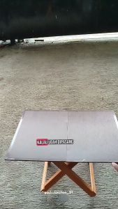 Meja Belajar Lipat / Meja Computer SY-CT-8 Hitam Motif + Tempat HP / Meja Portable Multifungsi - OL019