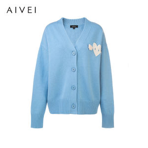 AIVEI | Campus Style Elegant Girls Knitted Cardigan