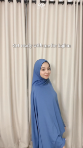 Khimar Salma XL Hijab Dagu Malaysia Antem Jersey