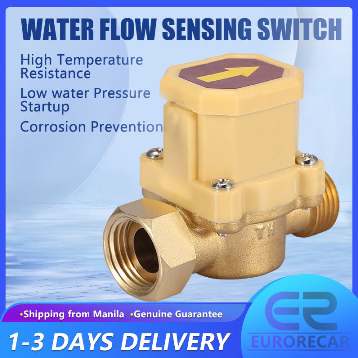 220V Booster Pump Flow Sensor Auto Control Switch Brass Pressure Water ...