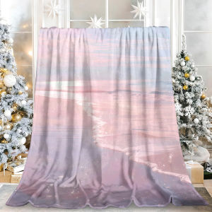 Beast Kingdom | Watercolor Blueberry Fruit Flannel Blanket Soft Fuzzy Plush Cozy Lightweight Throw for Sofa Bed Couch Home Decor