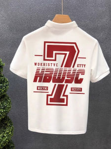 Áo Thun Polo Cổ Bẻ Thời Trang Nam Mùa Hè Mới in Lưng in Họa Tiết Tay Ngắn Thường Ngày Cotton Áo Thun Nam Hợp Thời Trang