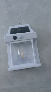 Solar Wall Lights Outdoor Lighting Motion Sensor Tungsten Wire Lamp Waterproof IP65 Lampu Dinding for Garden Decoration