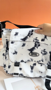 2025 Korean Fashion Canvas Sling Bag for Men and Women ins Sport Retro large functional Canvas Bag