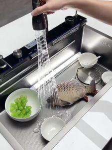 Paket Kran Lengkap Sink Wastafel Bcp Set Kran Sink Wastafel Cuci Piring Bahan Stainless JS-117