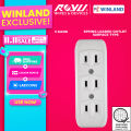 Royu by Winland Spring Loaded Outlet Surface Type 3-Gang/4-Gang Outlet REDOU403/REDOU404. 